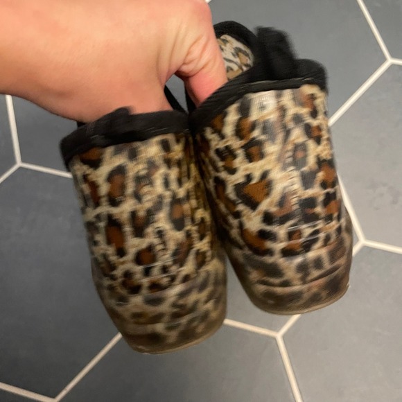 Corkys Leopard Print Ankle Rain Boots Women's Waterproof Slip On - Size 7 - Picture 5 of 7